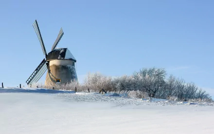 man made windmill HD Desktop Wallpaper | Background Image