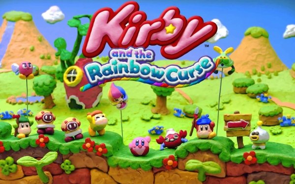 Video Game Kirby and the Rainbow Curse Kirby HD Wallpaper | Background Image