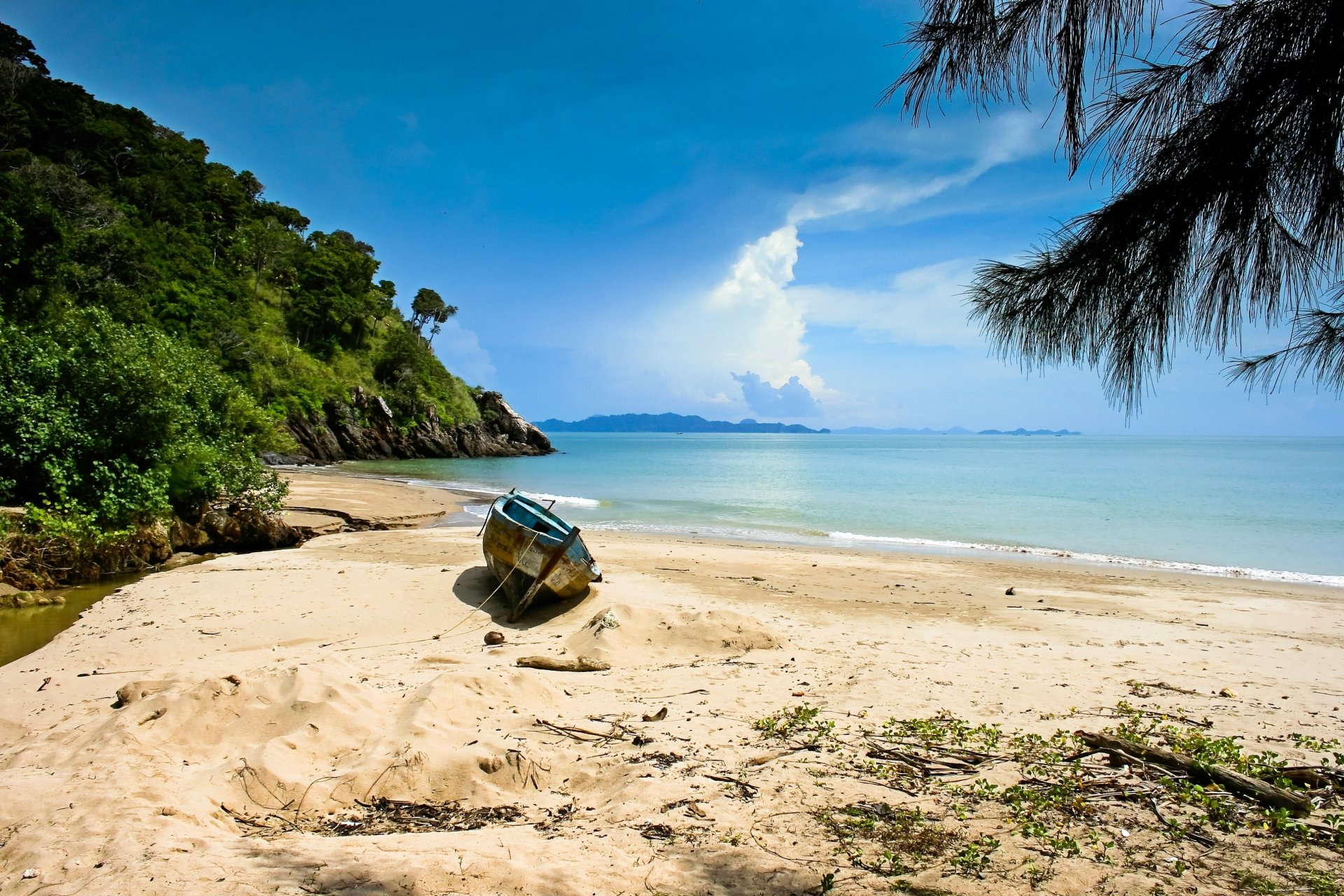 Download Boat Lanta Island Tropics Sea Thailand Beach Photography