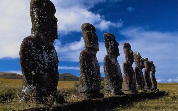 man made easter island HD Desktop Wallpaper | Background Image