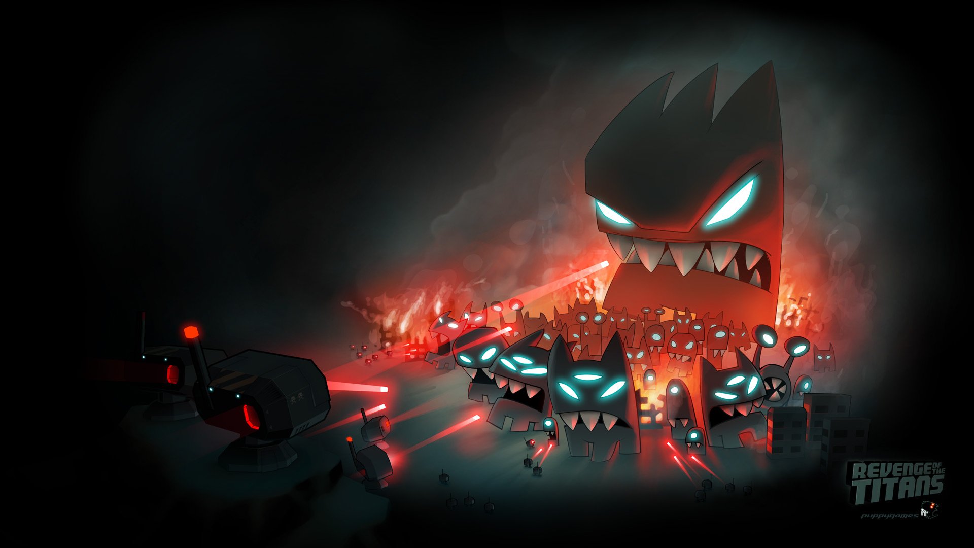 Download Video Game Revenge Of The Titans HD Wallpaper