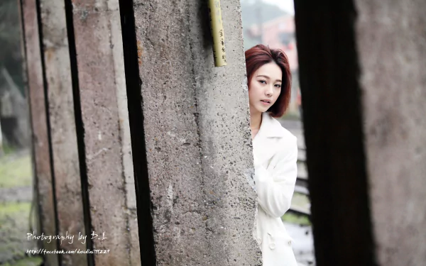 Taiwanese asian model woman Lín Yǔ HD Desktop Wallpaper | Background Image