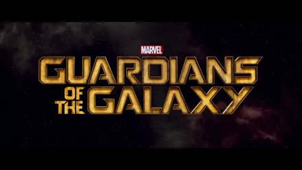 Marvel's Guardians of the Galaxy logo displayed against a dark cosmic background for a HD PC desktop wallpaper and background.
