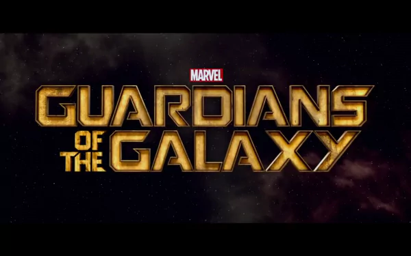Marvel's Guardians of the Galaxy logo displayed against a dark cosmic background for a HD PC desktop wallpaper and background.