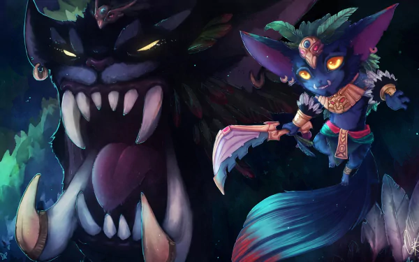 Gnar (League Of Legends) video game League Of Legends HD Desktop Wallpaper | Background Image