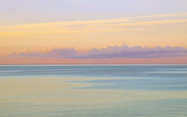 Earth Seascape Horizon Scenic Sky Sea Pastel HD Wallpaper | Background Image