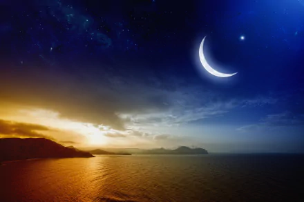 artistic crescent HD Desktop Wallpaper | Background Image