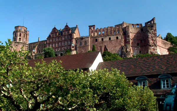 man made Heidelberg Castle HD Desktop Wallpaper | Background Image