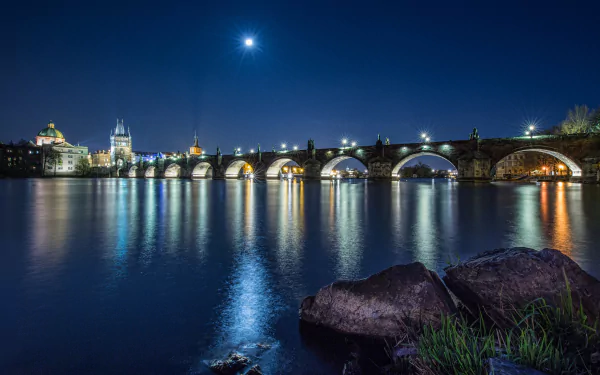 Czech Republic Prague bridge man made Charles Bridge HD Desktop Wallpaper | Background Image