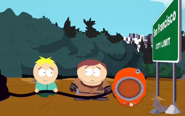 San Francisco Eric Cartman Butters Stotch TV Show South Park HD Desktop Wallpaper | Background Image