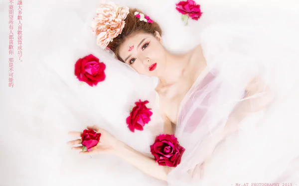 rose Vietnamese woman Lilly Luta HD Desktop Wallpaper | Background Image