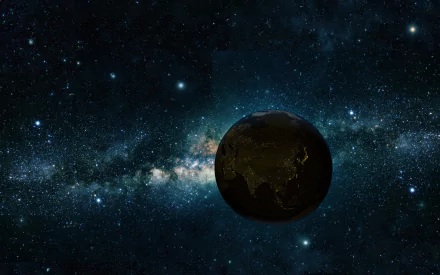 Sci Fi Milky Way HD Desktop Wallpaper | Background Image
