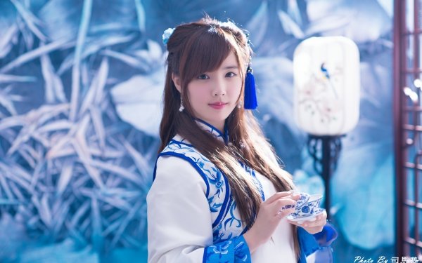 Women Yu Chen Zheng Models Taiwan Model Asian Taiwanese Tea Cup Tea Set HD Wallpaper | Background Image