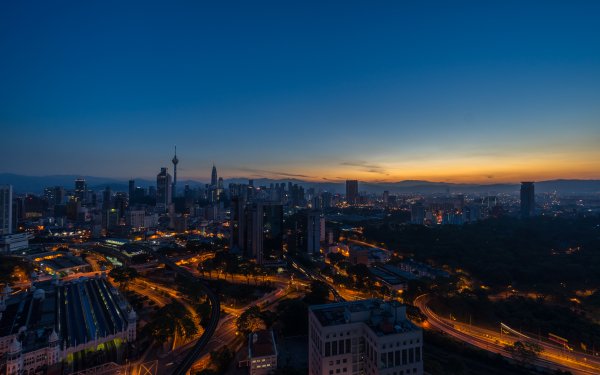 Man Made Kuala Lumpur Cities Malaysia Sunrise HD Wallpaper | Background Image