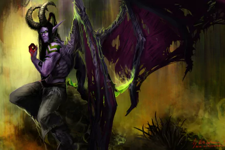  Warcraft - Illidan Stormrage by Nath. Batemann