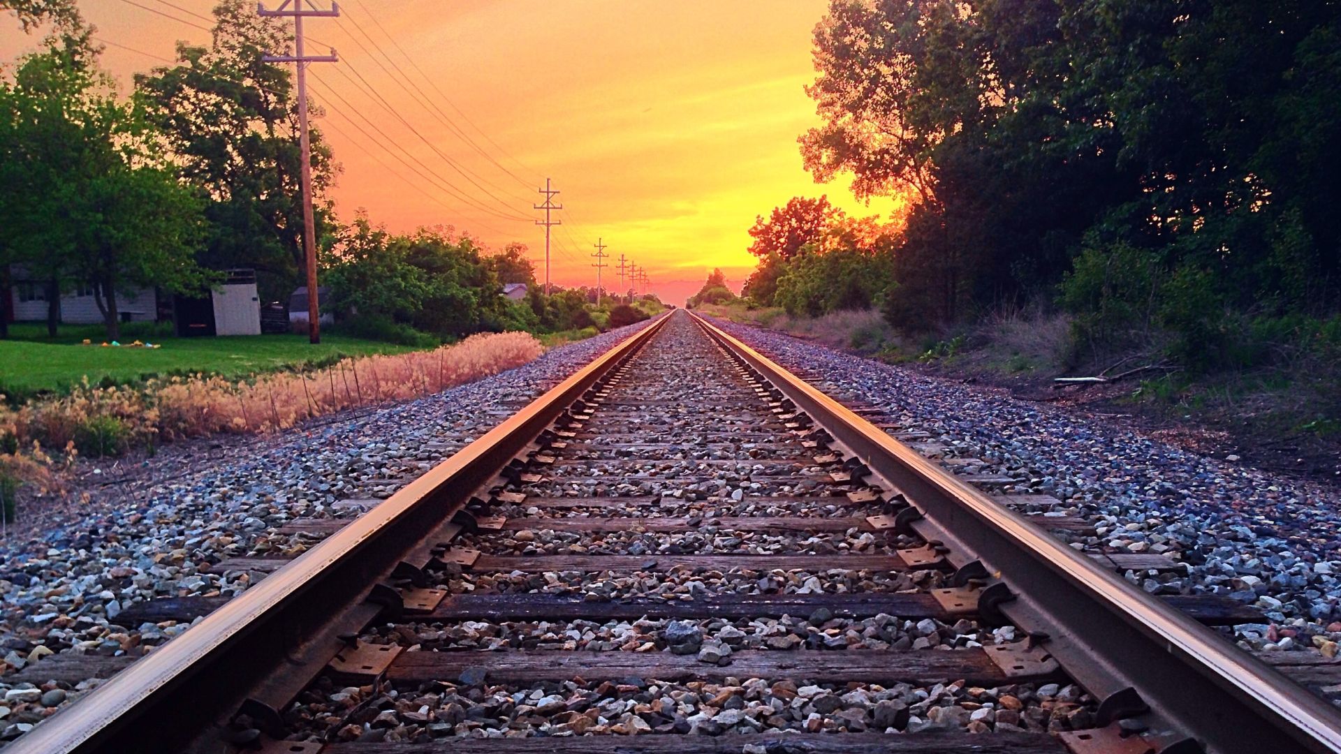 Nature Trains Railroad Tracks Railway Background, Train Track HD wallpaper  | Pxfuel