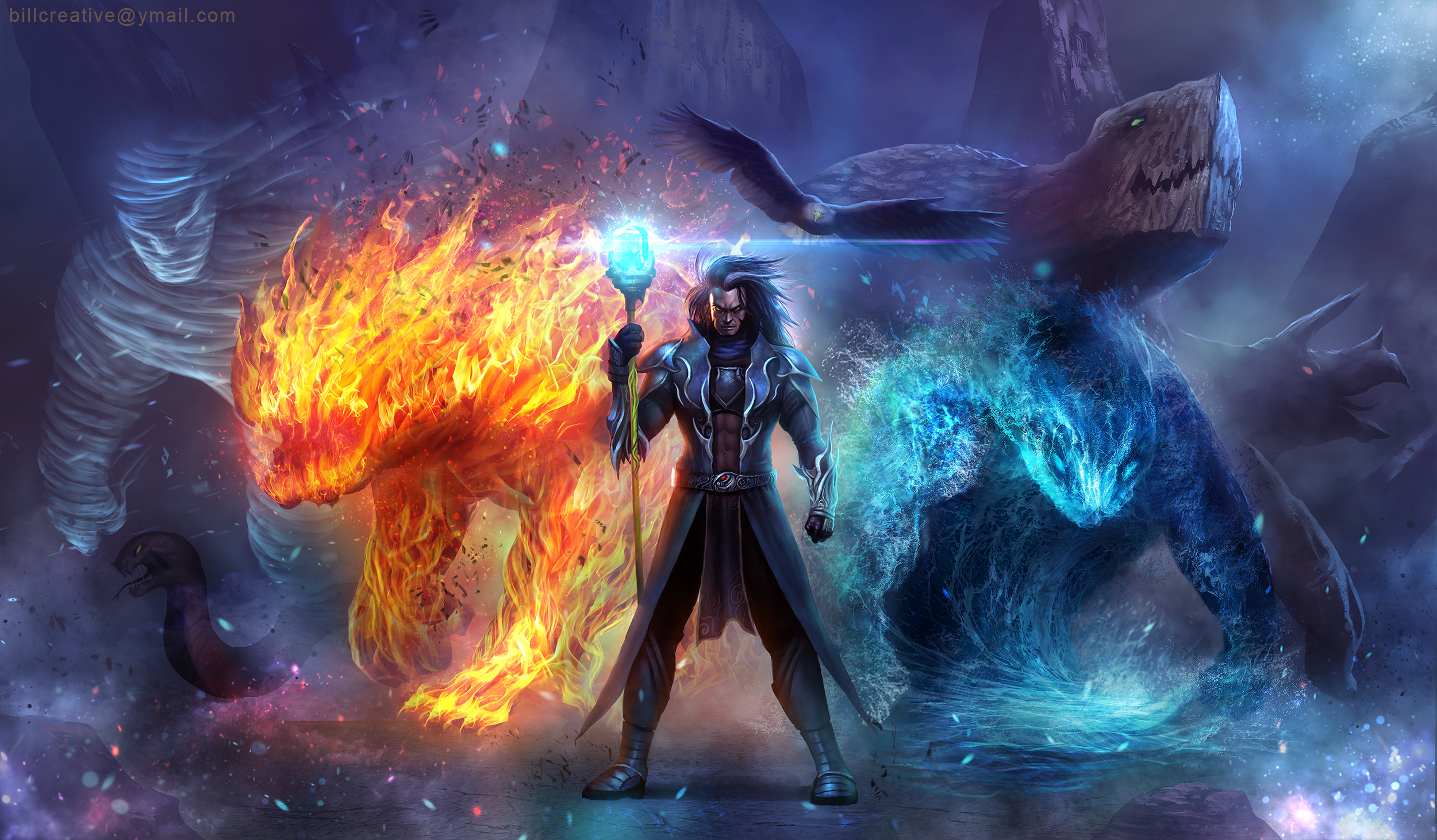 Elemental Summoner Full Hd Wallpaper And Background Image