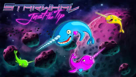 video game Starwhal: Just the Tip HD Desktop Wallpaper | Background Image