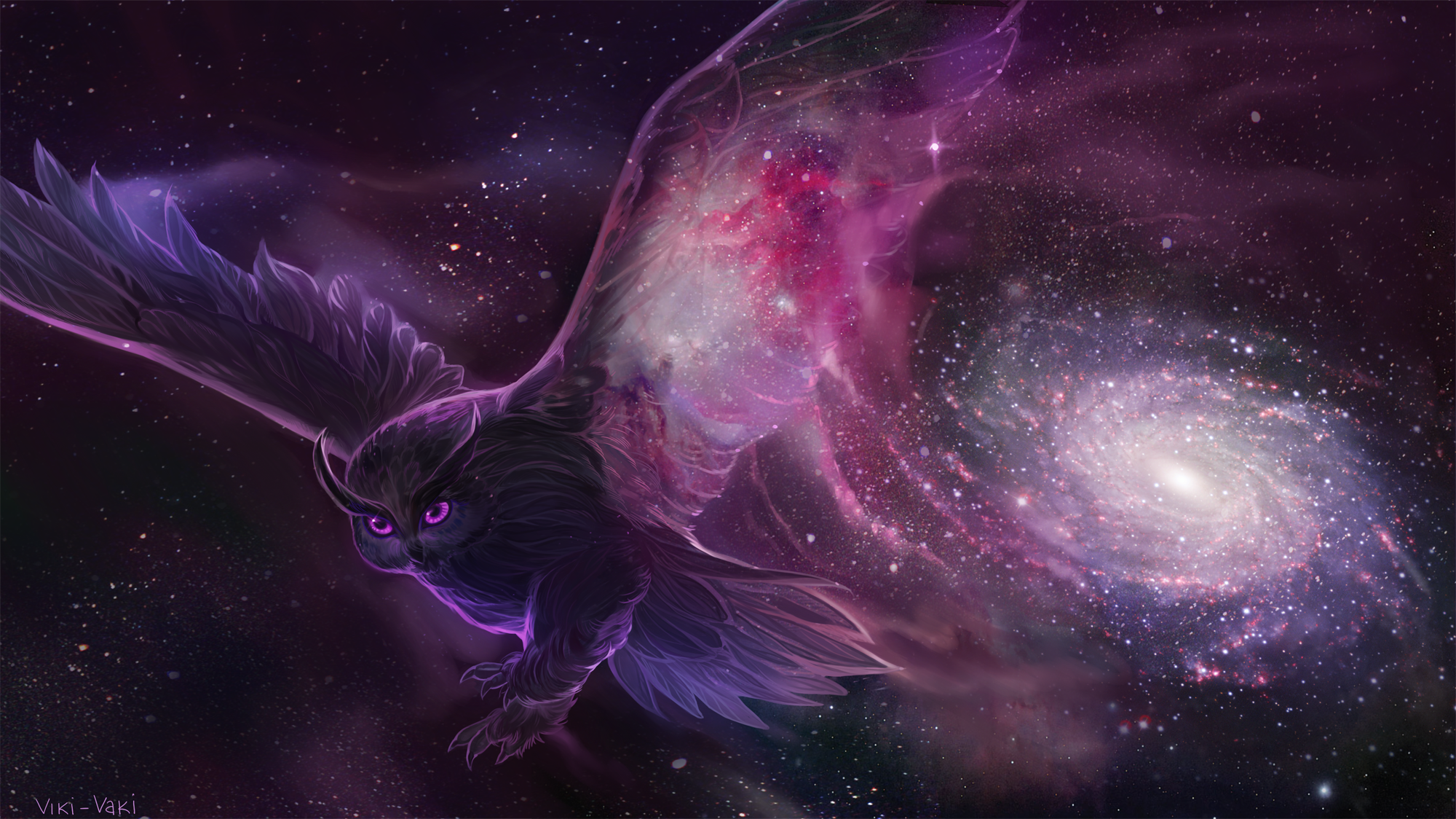 Galactic Owl by viki-vaki