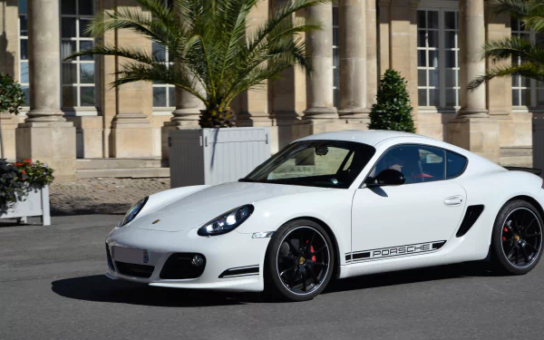white car car Porsche Porsche Cayman vehicle Porsche Cayman R HD Desktop Wallpaper | Background Image