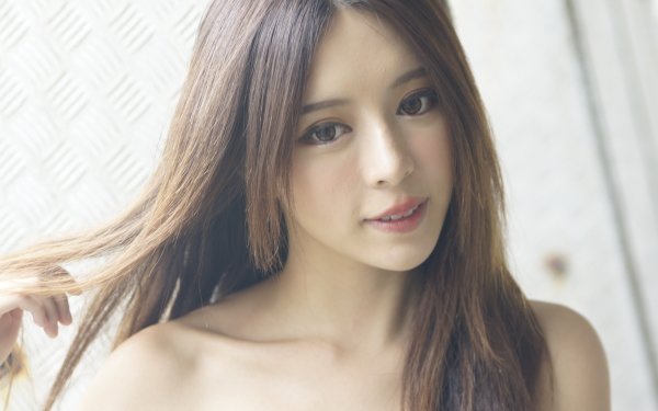 Women Zhang Qi Jun Julie Chang Model Asian Taiwanese Face Portrait Smile Hair HD Wallpaper | Background Image