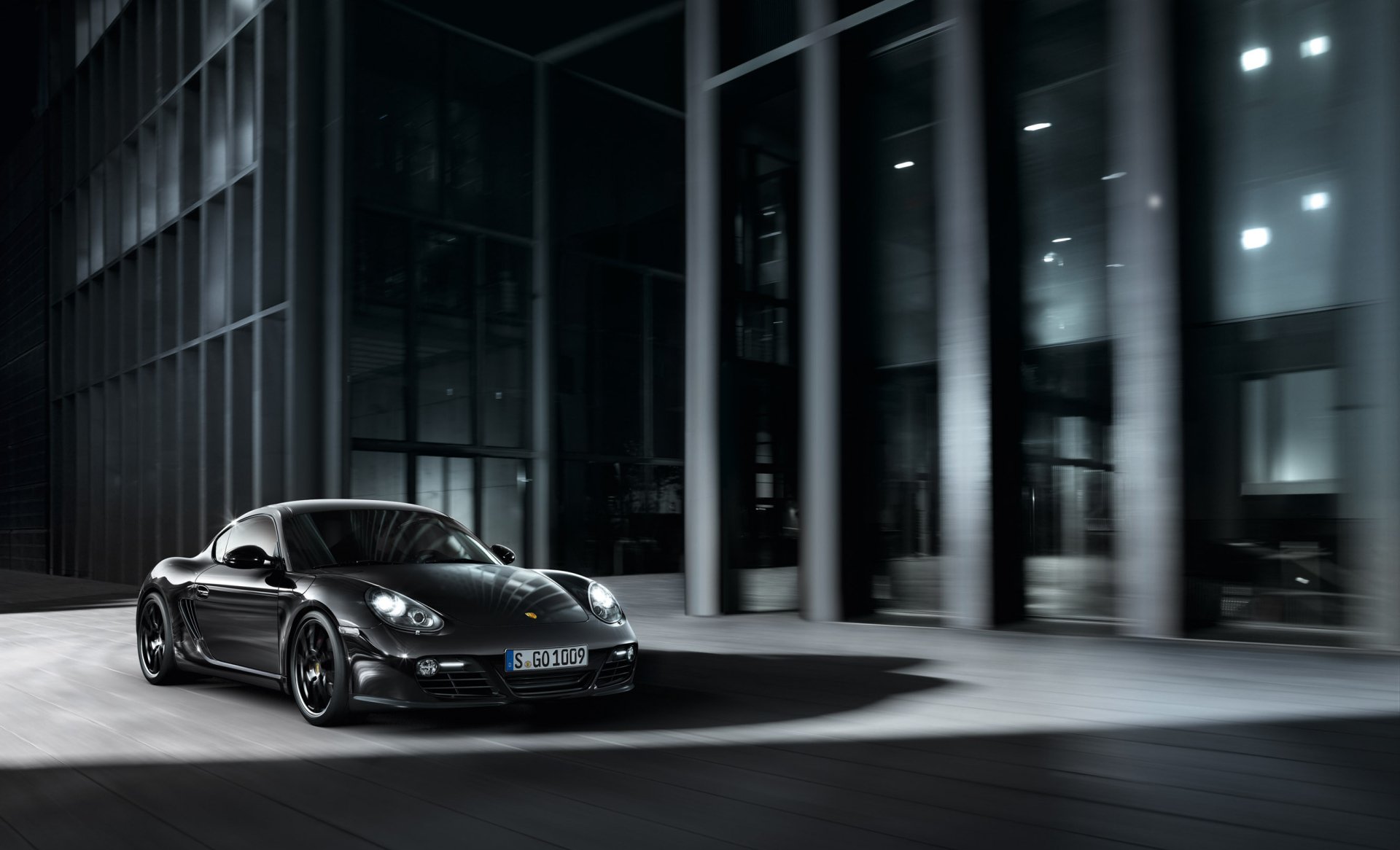 Download Black Car Car Porsche Porsche Cayman Vehicle Porsche Cayman S HD Wallpaper