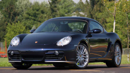 black car car Porsche Porsche Cayman vehicle Porsche Cayman S HD Desktop Wallpaper | Background Image
