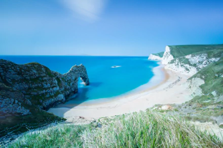 cliff seascape coast shore sea limestone England dorset nature durdle door HD Desktop Wallpaper | Background Image