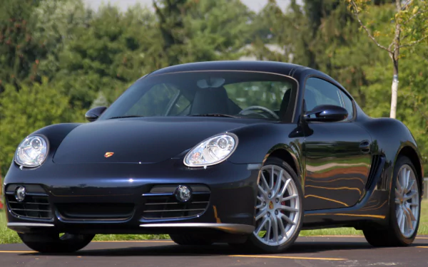 black car car Porsche Porsche Cayman vehicle Porsche Cayman S HD Desktop Wallpaper | Background Image