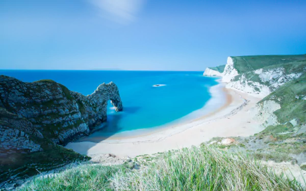 cliff seascape coast shore sea limestone England dorset nature durdle door HD Desktop Wallpaper | Background Image