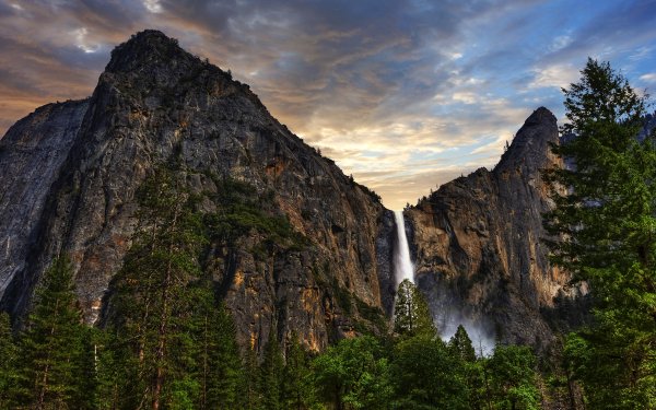 Earth Waterfall Waterfalls Bridalveil Fall Yosemite National Park California HD Wallpaper | Background Image