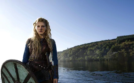 Vikings (2013) Lagertha (Vikings) Katheryn Winnick TV Show HD Desktop Wallpaper | Background Image