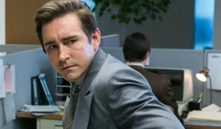 HD desktop wallpaper featuring the character Joe MacMillan, portrayed by actor Lee Pace, from Halt and Catch Fire.