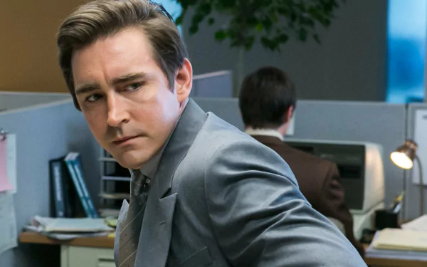 HD desktop wallpaper featuring the character Joe MacMillan, portrayed by actor Lee Pace, from Halt and Catch Fire.