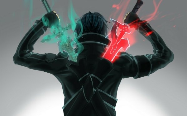 Anime Sword Art Online Warrior Sword Kirito Kazuto Kirigaya Weapon HD Wallpaper | Background Image