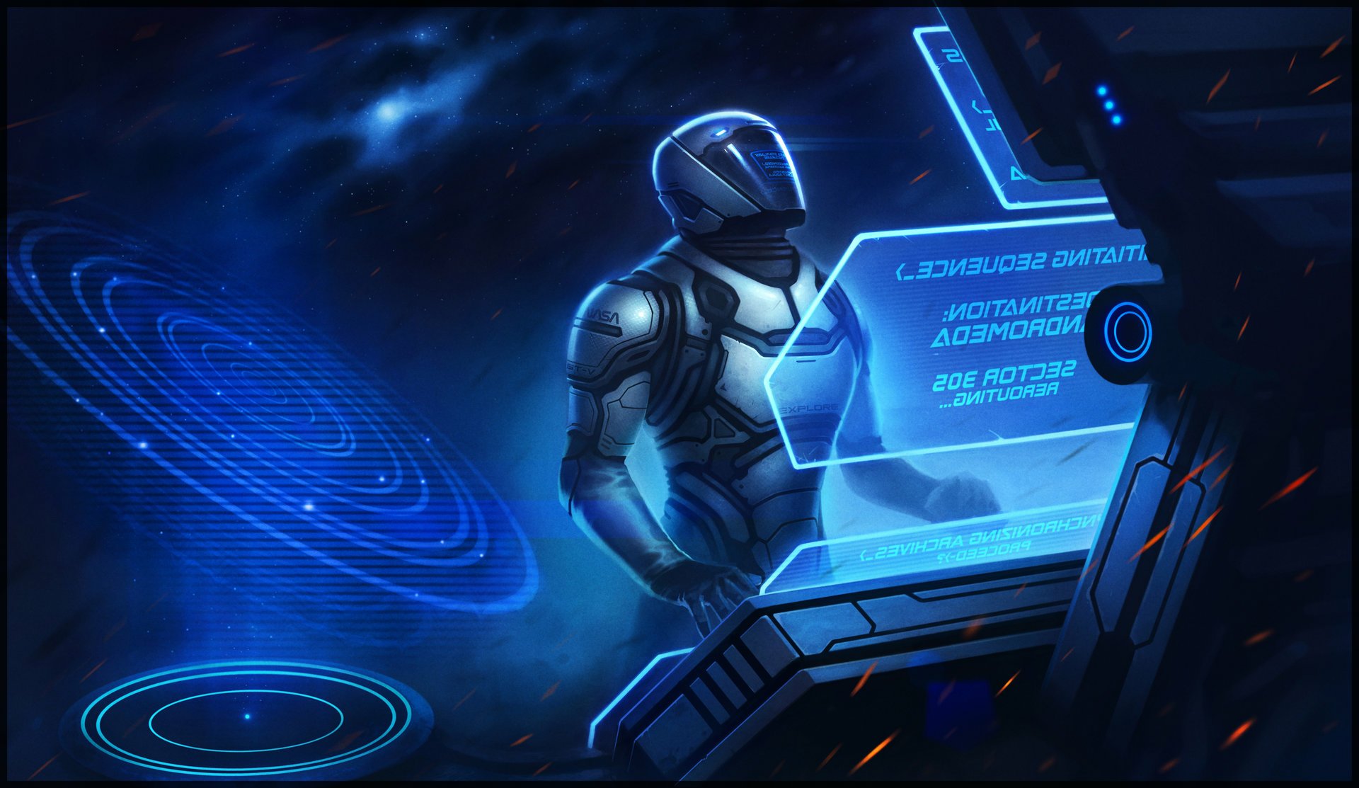 Download Sci Fi Warrior HD Wallpaper by Milen Dimitrov