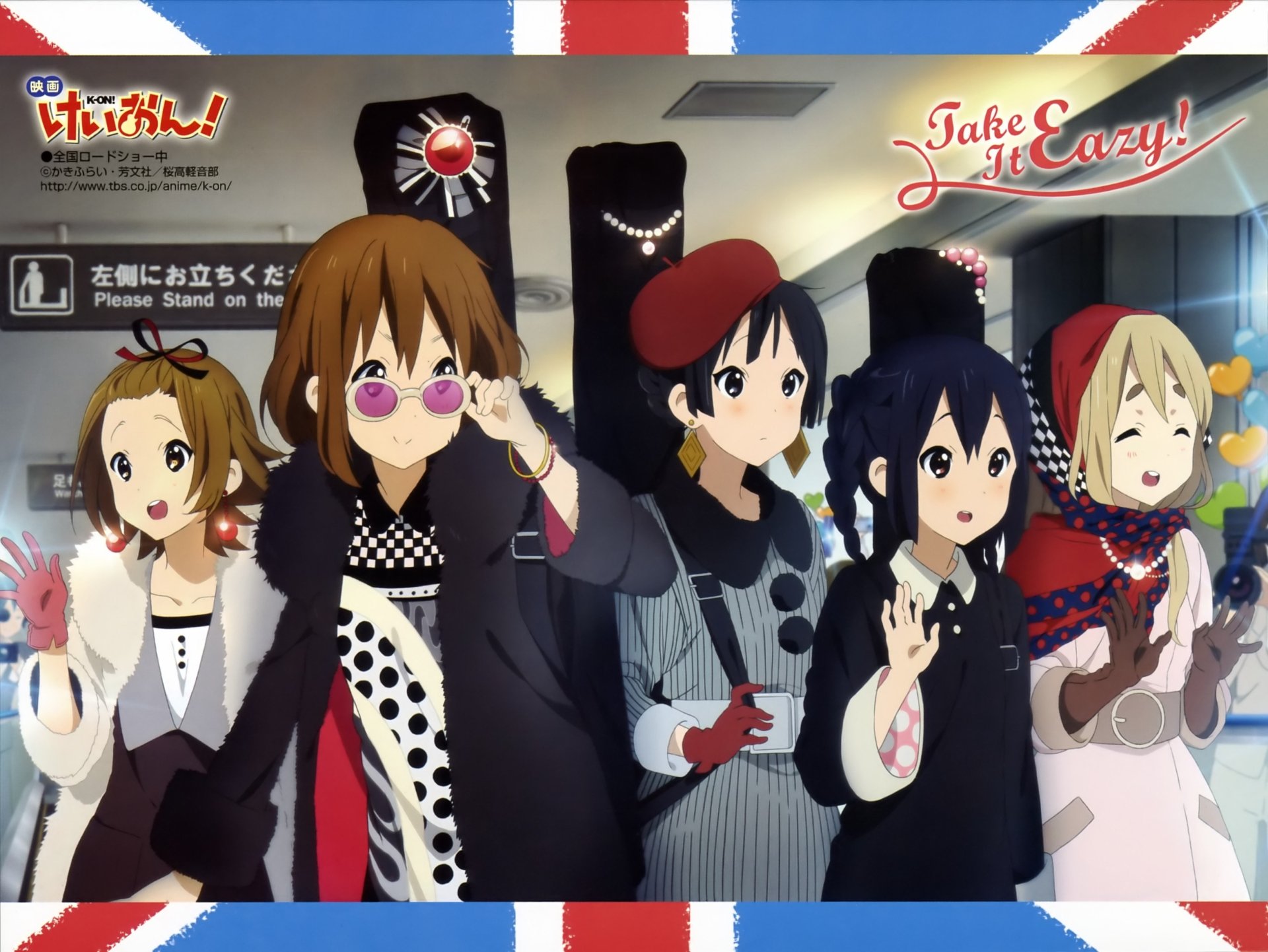 K-ON! HD Wallpaper: Azusa, Tsumugi, Ritsu, Yui & Mio Unite in Style ...