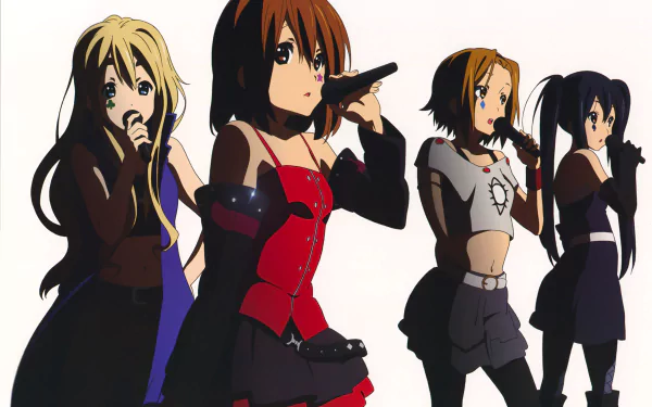 Tsumugi Kotobuki Ritsu Tainaka Yui Hirasawa Mio Akiyama Anime K-ON! HD Desktop Wallpaper | Background Image