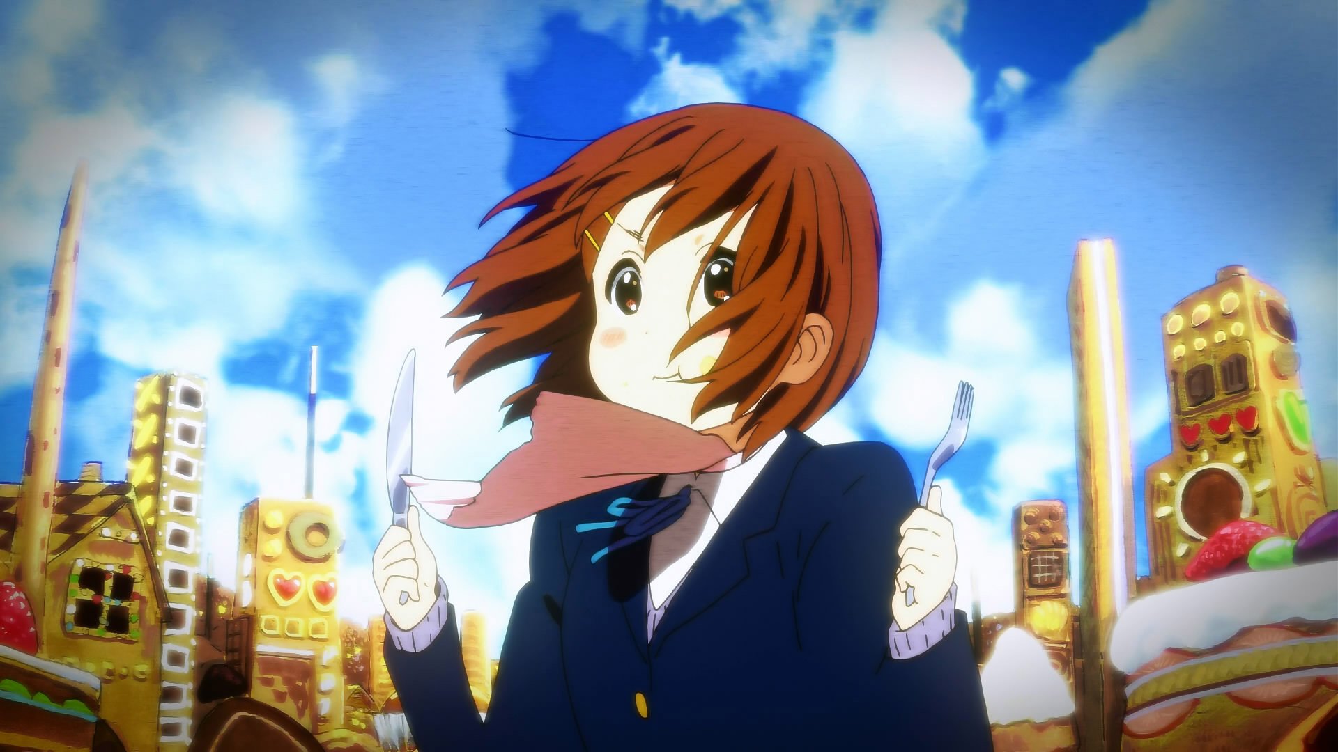 Download Yui Hirasawa Anime K-ON! HD Wallpaper