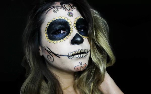 artistic sugar skull HD Desktop Wallpaper | Background Image