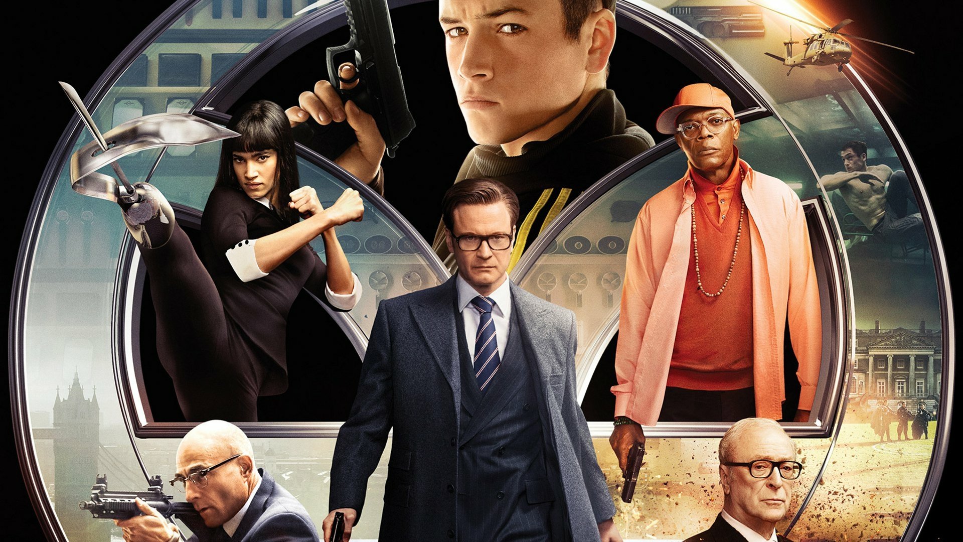 Kingsman: The Secret Service HD Wallpaper Featuring an All-Star Cast