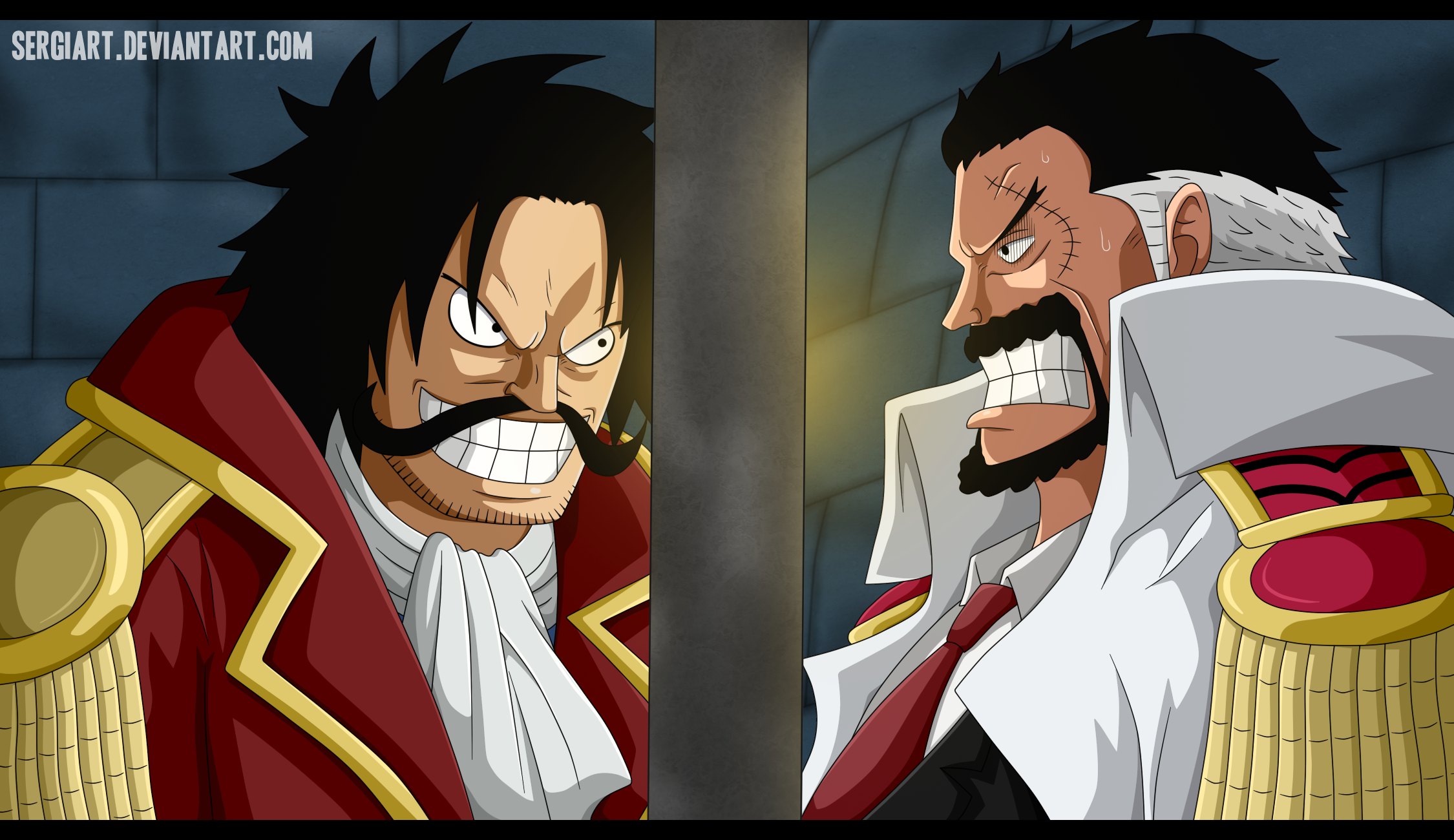 Gol D. Roger vs Monkey D. Garp HD Wallpaper | Background ...