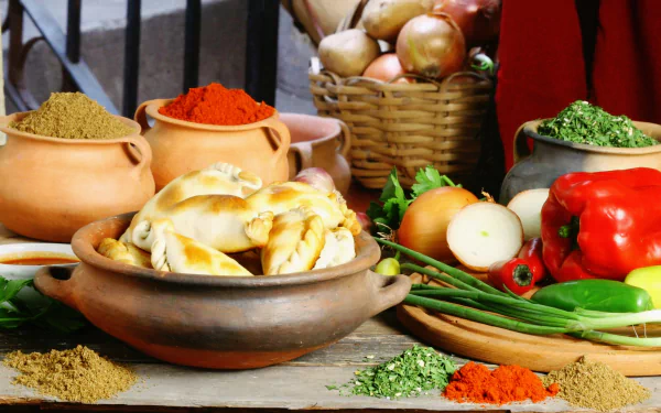 bread spices vegetable food HD Desktop Wallpaper | Background Image