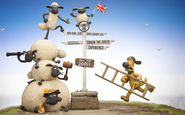 movie Shaun the Sheep Movie HD Desktop Wallpaper | Background Image