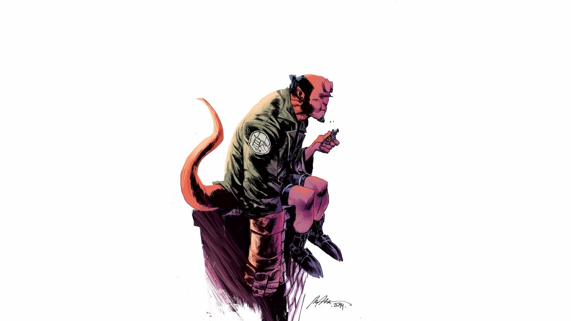 Download Comic Hellboy HD Wallpaper