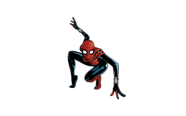 A vibrant comic-style depiction of Spider-Girl in a dynamic pose, designed as a high-definition PC desktop wallpaper and background.
