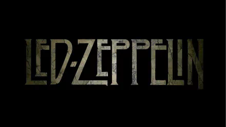 HD desktop wallpaper featuring the iconic Led Zeppelin logo on a dark background, capturing the essence of classic rock music.