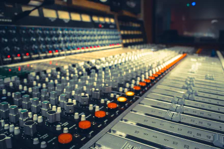 music mixing console HD Desktop Wallpaper | Background Image
