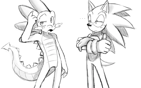  Sonic and Spike by ss2sonic