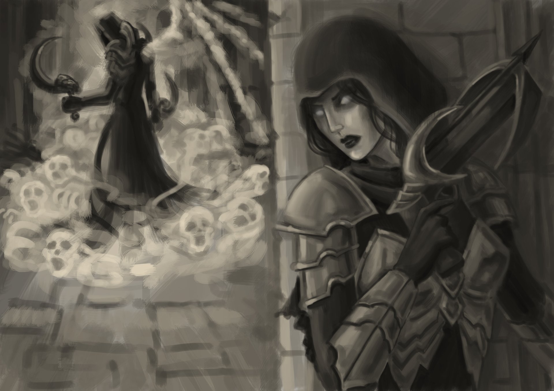 Download Demon Hunter (Diablo III) Malthael (Diablo III) Video Game Diablo III: Reaper Of Souls HD Wallpaper by KamuiEini